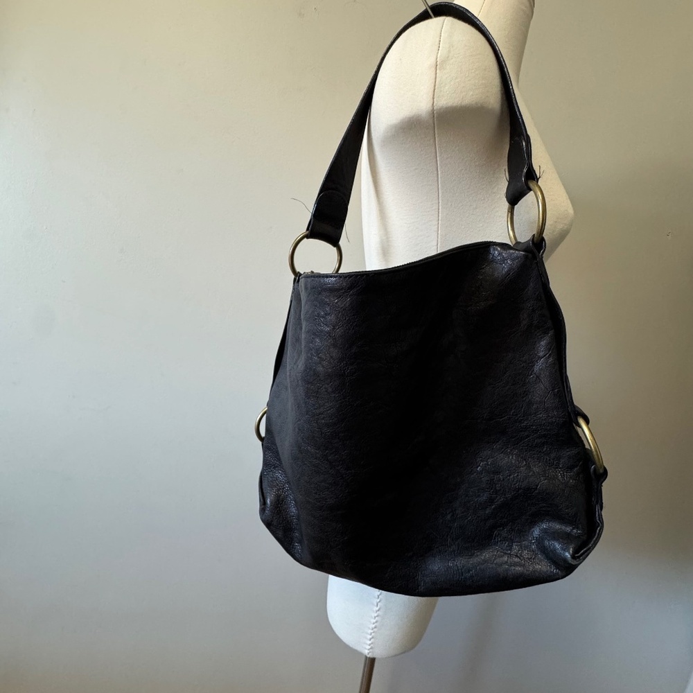 Danier Black Leather Shoulder Bag